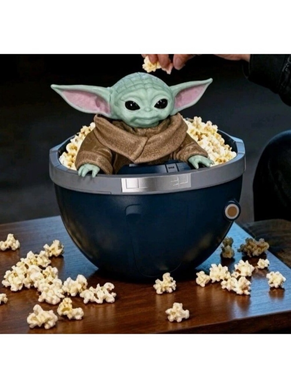 Green Grogu Popcorn Bowl - Kids Toy Snack Server